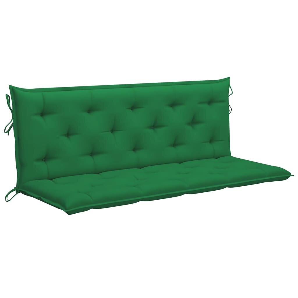 Šūpuļkrēsla matracis vidaXL, 150 cm, zaļš cena un informācija | Krēslu paliktņi | 220.lv