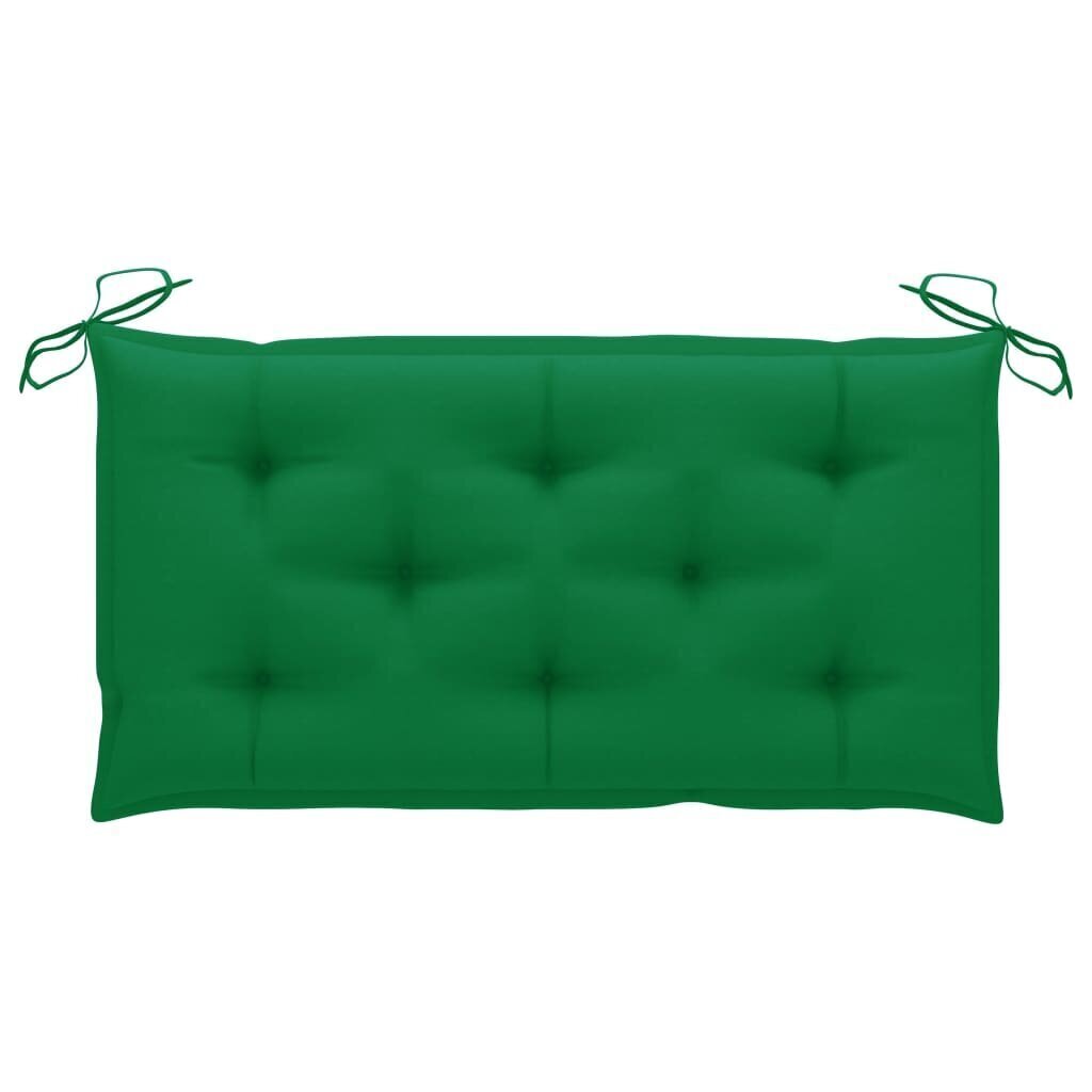 Šūpuļkrēsla matracis vidaXL, 100 cm, zaļš cena un informācija | Krēslu paliktņi | 220.lv