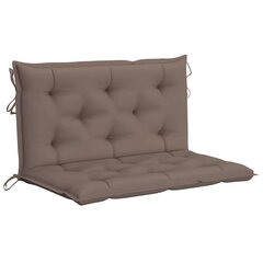 Šūpuļkrēsla matracis vidaXL, 100 cm, pelēkbrūns cena un informācija | Krēslu paliktņi | 220.lv