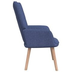 vidaXL atpūtas krēsls, zils audums цена и информация | Кресла в гостиную | 220.lv