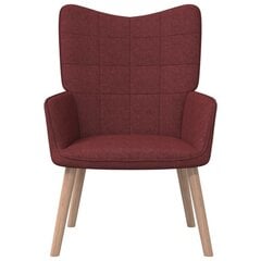 vidaXL atpūtas krēsls, vīnsarkans audums цена и информация | Кресла в гостиную | 220.lv