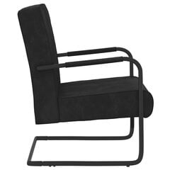 vidaXL konsoles krēsls, melns samts цена и информация | Кресла в гостиную | 220.lv