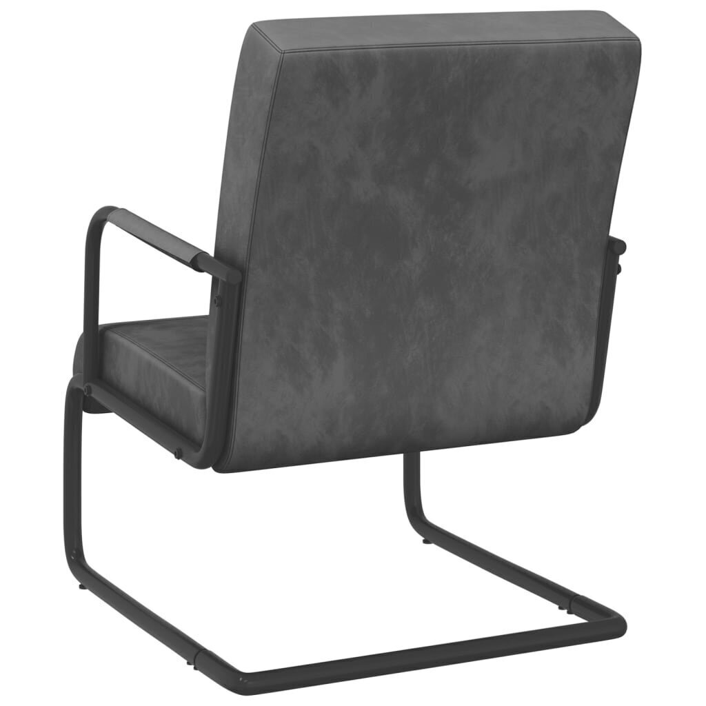 vidaXL konsoles krēsls, tumši pelēks samts cena un informācija | Atpūtas krēsli | 220.lv