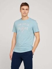 Tom Tailor vīriešu T-krekls 1029685*26298, gaiši zils/gaiši pelēks 4064606463436 cena un informācija | Vīriešu T-krekli | 220.lv