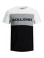 Jack & Jones vīriešu T-krekls 12173968*02, balts/pelēks 5715210965241 cena un informācija | Vīriešu T-krekli | 220.lv