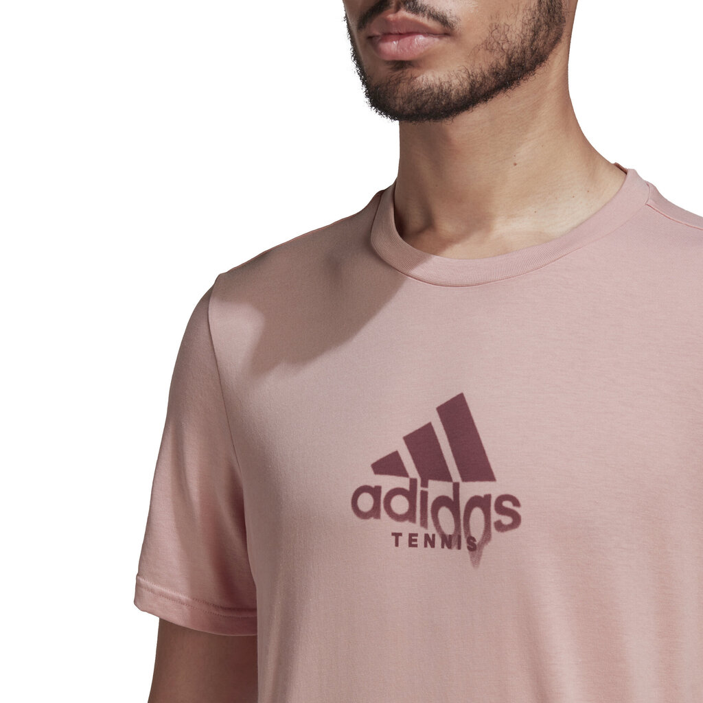 Adidas T-Krekli M Ten Game G Tee Pink HA0963 HA0963/S cena un informācija | Vīriešu T-krekli | 220.lv