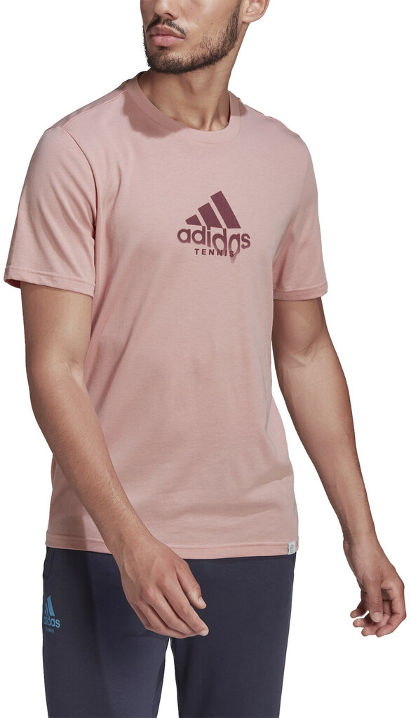 Adidas T-Krekli M Ten Game G Tee Pink HA0963 HA0963/S цена и информация | Vīriešu T-krekli | 220.lv