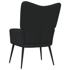 vidaXL atpūtas krēsls, melns audums цена и информация | Кресла в гостиную | 220.lv
