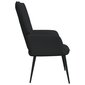 vidaXL atpūtas krēsls, melns audums цена и информация | Atpūtas krēsli | 220.lv