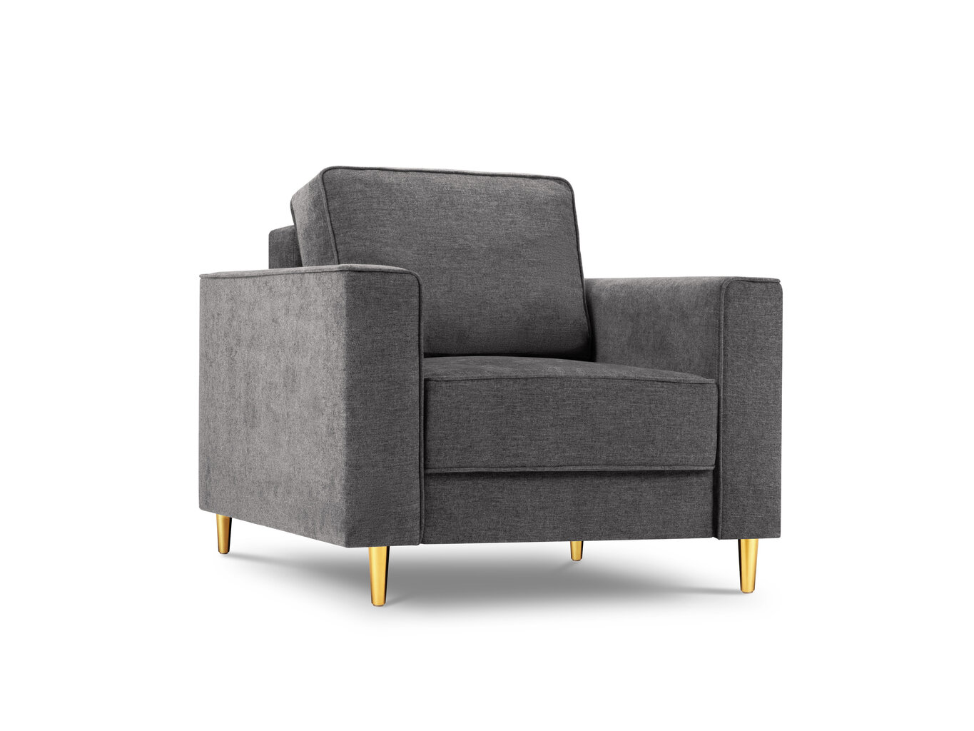 Krēsls Cosmopolitan Design Fano, pelēks/zeltainas krāsas цена и информация | Atpūtas krēsli | 220.lv