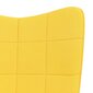 vidaXL šūpuļkrēsls, sinepju dzeltens audums цена и информация | Atpūtas krēsli | 220.lv