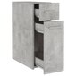 vidaXL atvilktņu skapis, betona pelēks, 20x45,5x60 cm, skaidu plāksne cena un informācija | Skapīši viesistabai | 220.lv