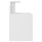vidaXL naktsskapītis, spīdīgi balts, 40x35x60 cm, kokskaidu plāksne цена и информация | Naktsskapīši | 220.lv