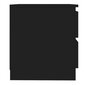 vidaXL naktsskapītis, melns, 50x39x43,5 cm, skaidu plāksne cena un informācija | Naktsskapīši | 220.lv