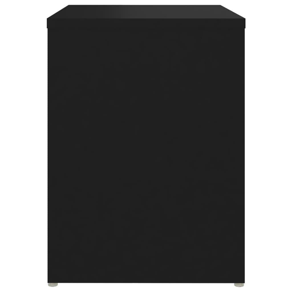 vidaXL naktsskapītis, melns, 40x30x40 cm, skaidu plāksne цена и информация | Naktsskapīši | 220.lv