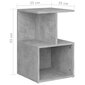 vidaXL naktsskapītis, betona pelēks, 35x35x55 cm, skaidu plāksne cena un informācija | Naktsskapīši | 220.lv