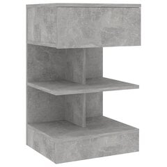 vidaXL naktsskapīši, 2 gab., 40x35x65 cm, betona pelēki cena un informācija | Naktsskapīši | 220.lv