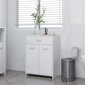 vidaXL vannasistabas skapītis, spīdīgi balts, 60x33x80 cm цена и информация | Vannas istabas skapīši | 220.lv