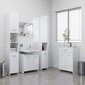 vidaXL vannasistabas skapītis, spīdīgi balts, 60x33x80 cm cena un informācija | Vannas istabas skapīši | 220.lv