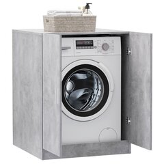 vidaXL veļasmašīnas skapītis, 71x71,5x91,5 cm, betona pelēks cena un informācija | Vannas istabas skapīši | 220.lv