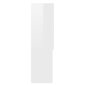 vidaXL veļasmašīnas skapītis, 70,5x25,5x90 cm, spīdīgi balts cena un informācija | Vannas istabas skapīši | 220.lv