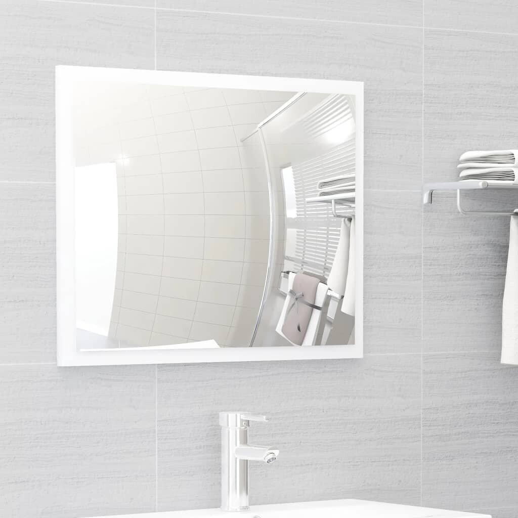 vidaXL 2-daļīgs vannasistabas mēbeļu komplekts, balts, skaidu plāksne cena un informācija | Vannas istabas mēbeļu komplekti | 220.lv