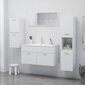 vidaXL vannasistabas skapītis, balts, 30x30x130 cm, skaidu plāksne cena un informācija | Vannas istabas skapīši | 220.lv