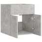 vidaXL izlietnes skapītis, betona pelēks, 41x38,5x46 cm, skaidu plātne cena un informācija | Vannas istabas skapīši | 220.lv