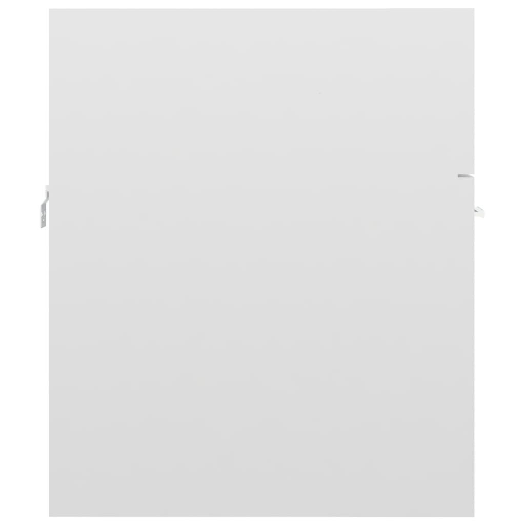 vidaXL izlietnes skapītis, spīdīgi balts, 41x38,5x46 cm, skaidu plātne цена и информация | Vannas istabas skapīši | 220.lv
