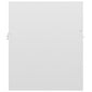 vidaXL izlietnes skapītis, spīdīgi balts, 41x38,5x46 cm, skaidu plātne цена и информация | Vannas istabas skapīši | 220.lv