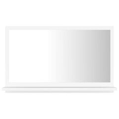 vidaXL vannasistabas spogulis, balts, 60x10,5x37 cm, skaidu plāksne cena un informācija | Vannas istabas spoguļi | 220.lv