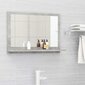 vidaXL vannasistabas spogulis, betona pelēks, 60x10,5x37 cm cena un informācija | Vannas istabas spoguļi | 220.lv