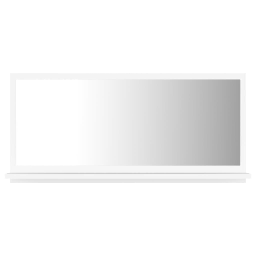 vidaXL vannasistabas spogulis, balts, 80x10,5x37 cm, skaidu plāksne цена и информация | Vannas istabas spoguļi | 220.lv