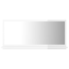 vidaXL vannasistabas spogulis, spīdīgi balts, 80x10,5x37 cm цена и информация | Зеркала в ванную | 220.lv