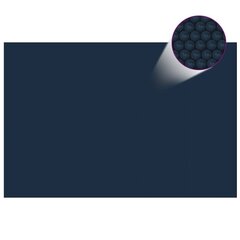 vidaXL baseina pārklājs, solārs, peldošs, 600x400cm, melns un zils PE цена и информация | Аксессуары для бассейнов | 220.lv