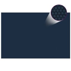 vidaXL baseina pārklājs, solārs, peldošs, 600x400 cm, melns, zils PE цена и информация | Аксессуары для бассейнов | 220.lv