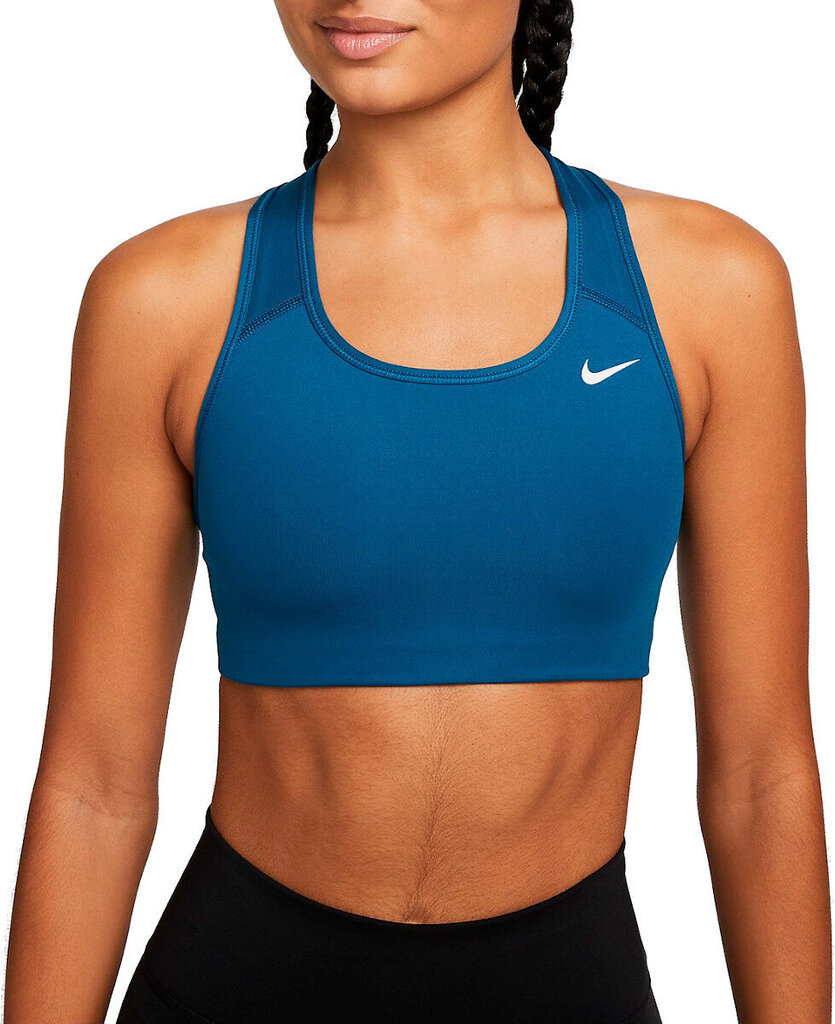 Nike Sporta Krūšturis Swoosh Bra Non Pad Blue BV3630 404 BV3630 404/L cena un informācija | Sporta apģērbs sievietēm | 220.lv