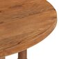 vidaXL virtuves galds, apaļš, 110x76 cm, mango masīvkoks cena un informācija | Virtuves galdi, ēdamgaldi | 220.lv