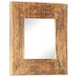 vidaXL spogulis, 50x50x11 cm, ar kokgriezumiem, mango masīvkoks цена и информация | Spoguļi | 220.lv