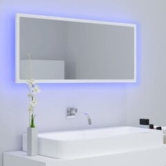 Spogulis vidaXL LED 100, balts цена и информация | Зеркала в ванную | 220.lv