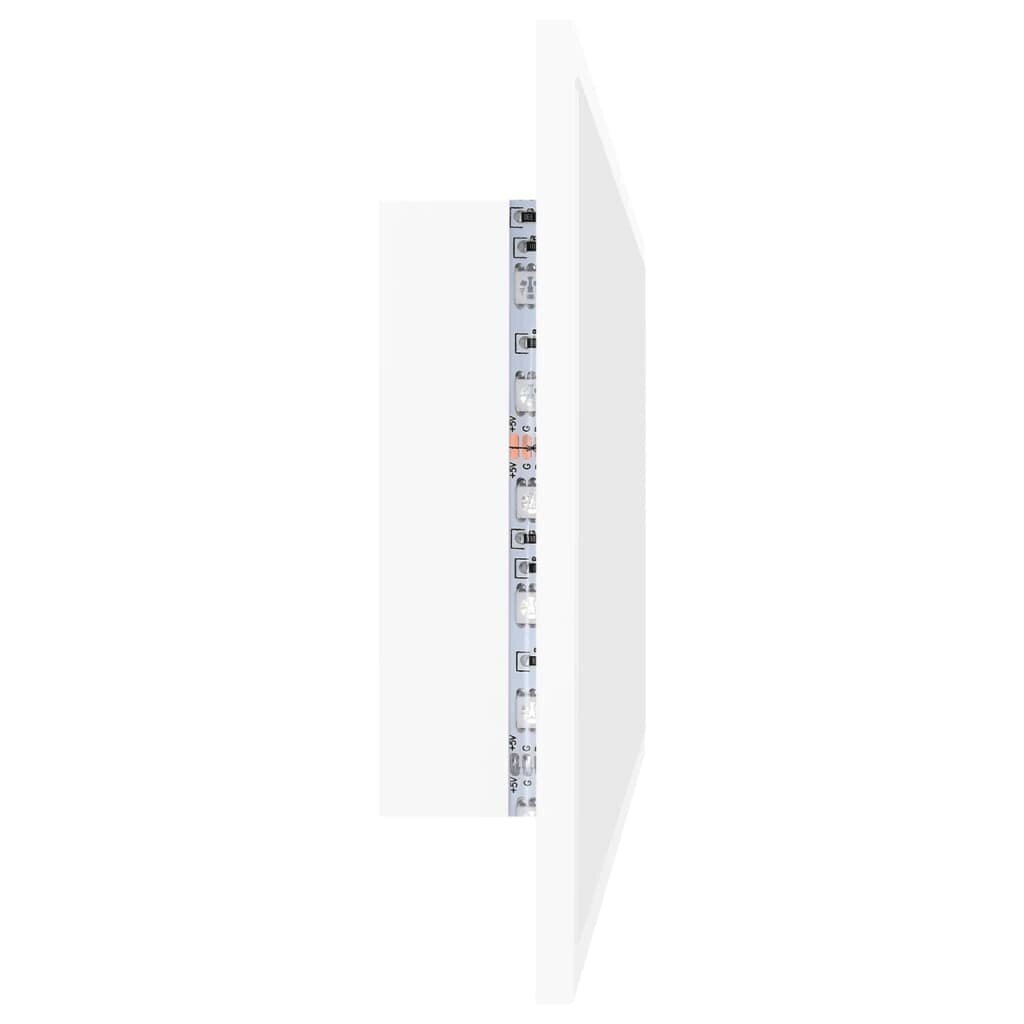 Spogulis vidaXL LED 100, balts цена и информация | Vannas istabas spoguļi | 220.lv