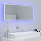 Spogulis vidaXL LED 100, balts цена и информация | Vannas istabas spoguļi | 220.lv