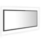 Spogulis vidaXL LED 100, pelēks цена и информация | Vannas istabas spoguļi | 220.lv