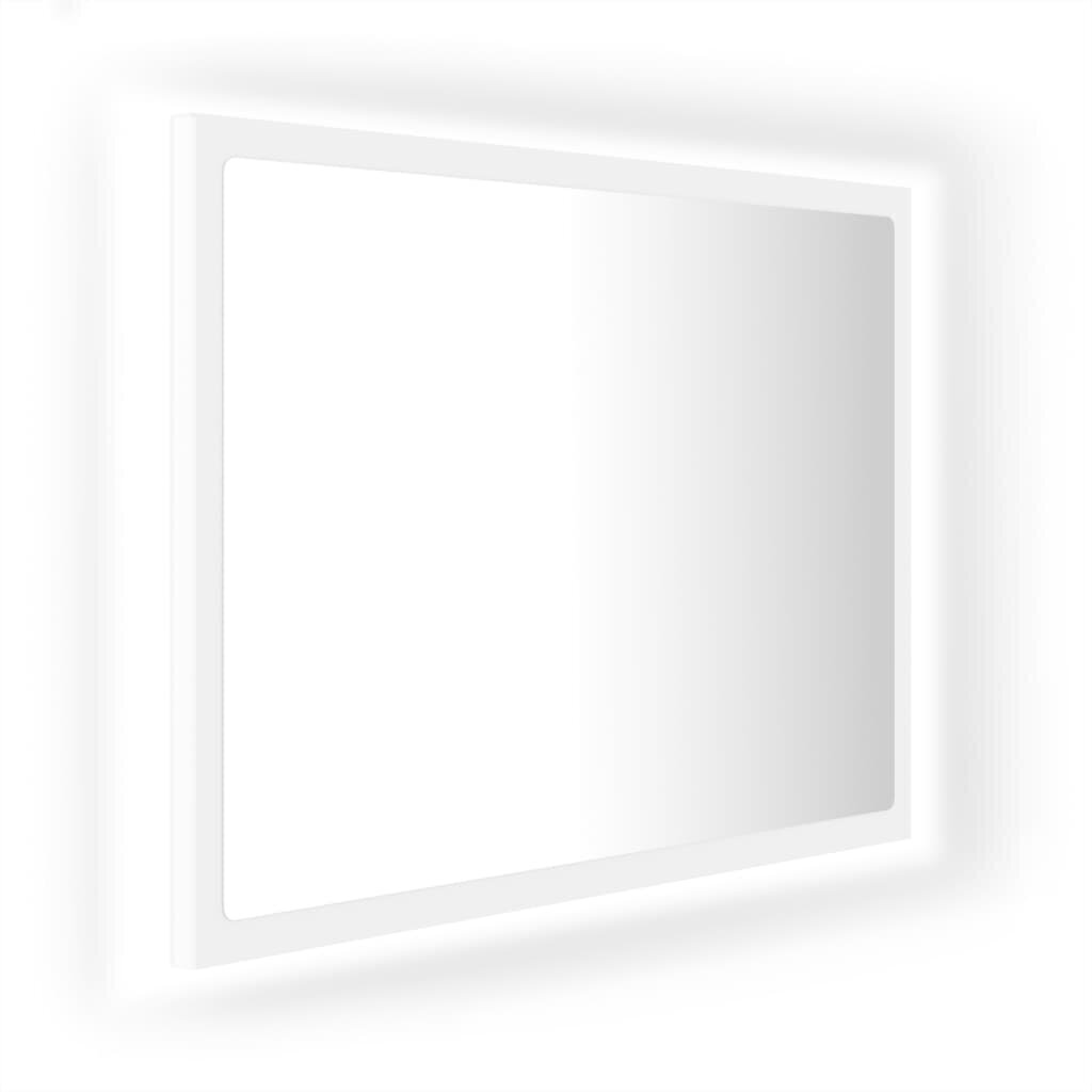 Spogulis vidaXL LED 60, balts цена и информация | Vannas istabas spoguļi | 220.lv