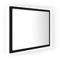 Spogulis vidaXL LED 60, melns cena un informācija | Vannas istabas spoguļi | 220.lv