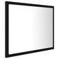 Spogulis vidaXL LED 60, melns cena un informācija | Vannas istabas spoguļi | 220.lv