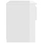 vidaXL naktsskapītis, spīdīgi balts, 40x30x39 cm, skaidu plāksne cena un informācija | Naktsskapīši | 220.lv