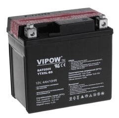 Akumulators Vipow MC motocikliem 12V 4ah цена и информация | Аккумуляторы | 220.lv