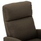 vidaXL elektrisks masāžas krēsls, atgāžams, brūns audums cena un informācija | Atpūtas krēsli | 220.lv