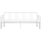 vidaXL izvelkams dīvāna rāmis, balts, metāls, 90x200 cm cena un informācija | Gultas | 220.lv